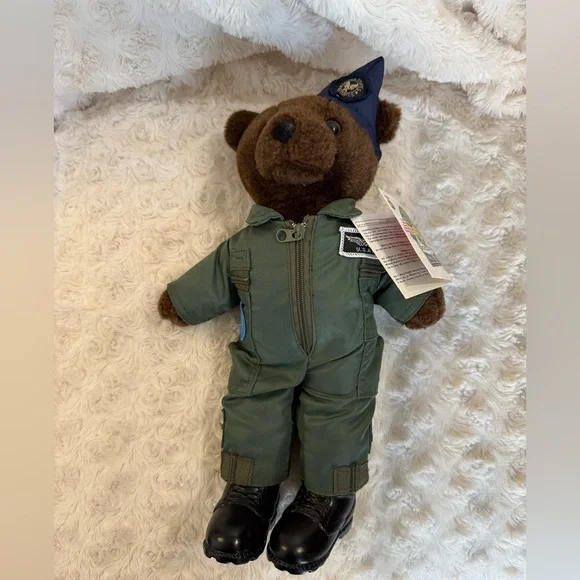 10'' Mini US Air Force Teddy Bear in Flight Suit Bear Forces of America NWT - Picture 2 of 8